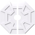 thumbnail image 1 of Ekena Millwork CMP24LG2-04000 24 in. OD x 4 in. ID Square Logan Architectural Grade PVC Contemporary Ceiling Medallion - 2 Piece, 1 of 1