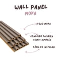 thumbnail image 2 of Panel Decorativo WPC 3D Tipo Lambrín Moka 12 Piezas 1m x 16cm Pared Interior, 2 of 6