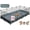 Black, variant on 12-Panel Metal Wire Pet Playpen, 48"×24"×16" Fence with Waterproof Mat, Indoor & Outdoor Portable Enclosure for Guinea Pigs, Bunnies and Puppies