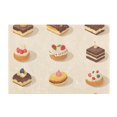 thumbnail image 7 of Yayeee Bath Rug for Bathroom Floor Non Slip Rectangle Fluffy Soft Absorbent Mat, 16"x24", Red Cakes, 7 of 7