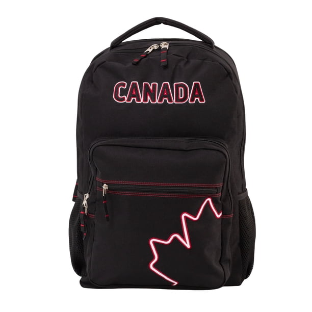 backpack with laptop compartment canada CANADA Black School Backpack with Laptop Compartment, Back Pack