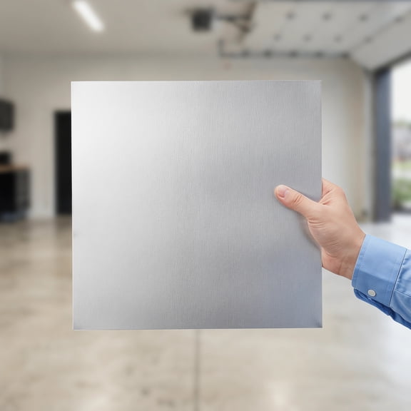 COMPUKAS Brushed Aluminum Sheet for Crafting Plated Silver Flat Panel Easy to Process Metal Plate