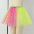 thumbnail image 3 of Povozer Tutu Skirt Girls Tulle Ballet Dance Dress Princess Skirt for Toddler(Yellow,2-12T), 3 of 5