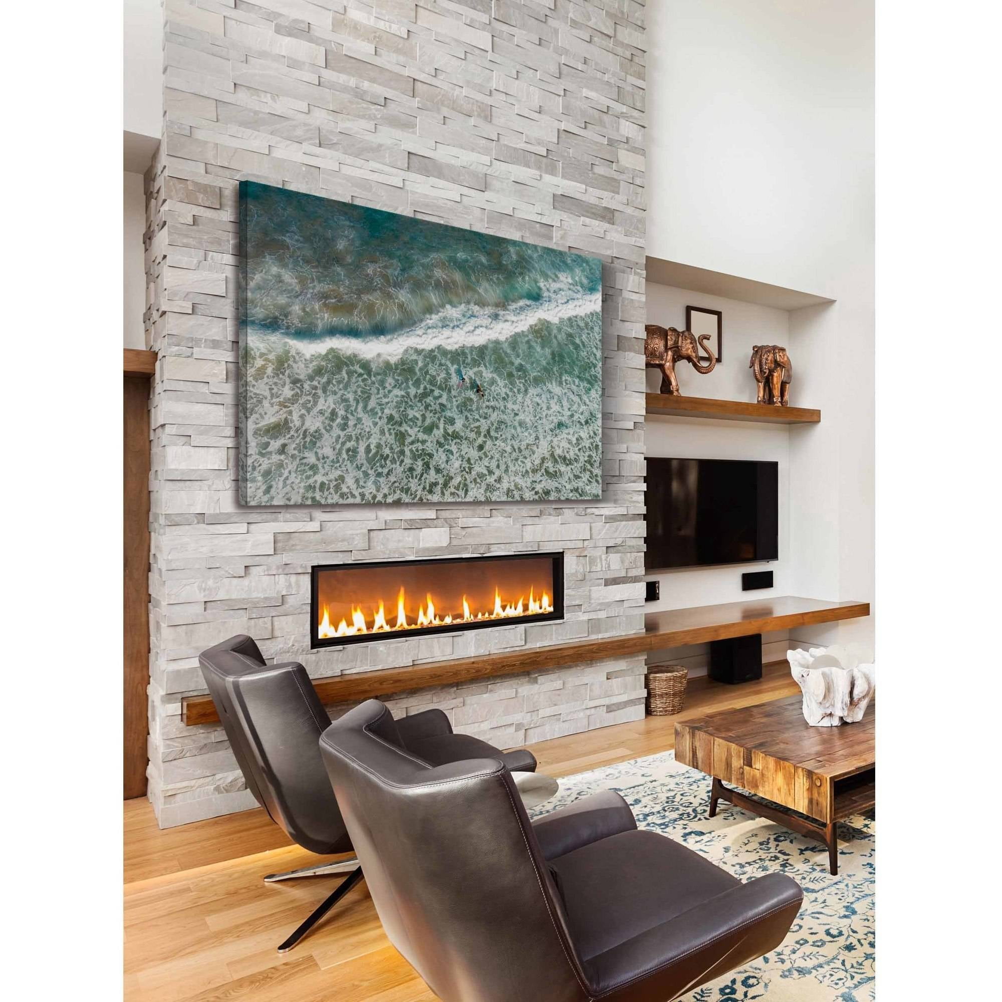 Marmont Hill "Crashing Tide" by Karolis Janulis Painting Print on Wrapped Canvas