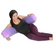 Living Health Products LRGMBR-Purple-06 Microbead Body Pillow Purple - Mooshi Squishy Soft Cover