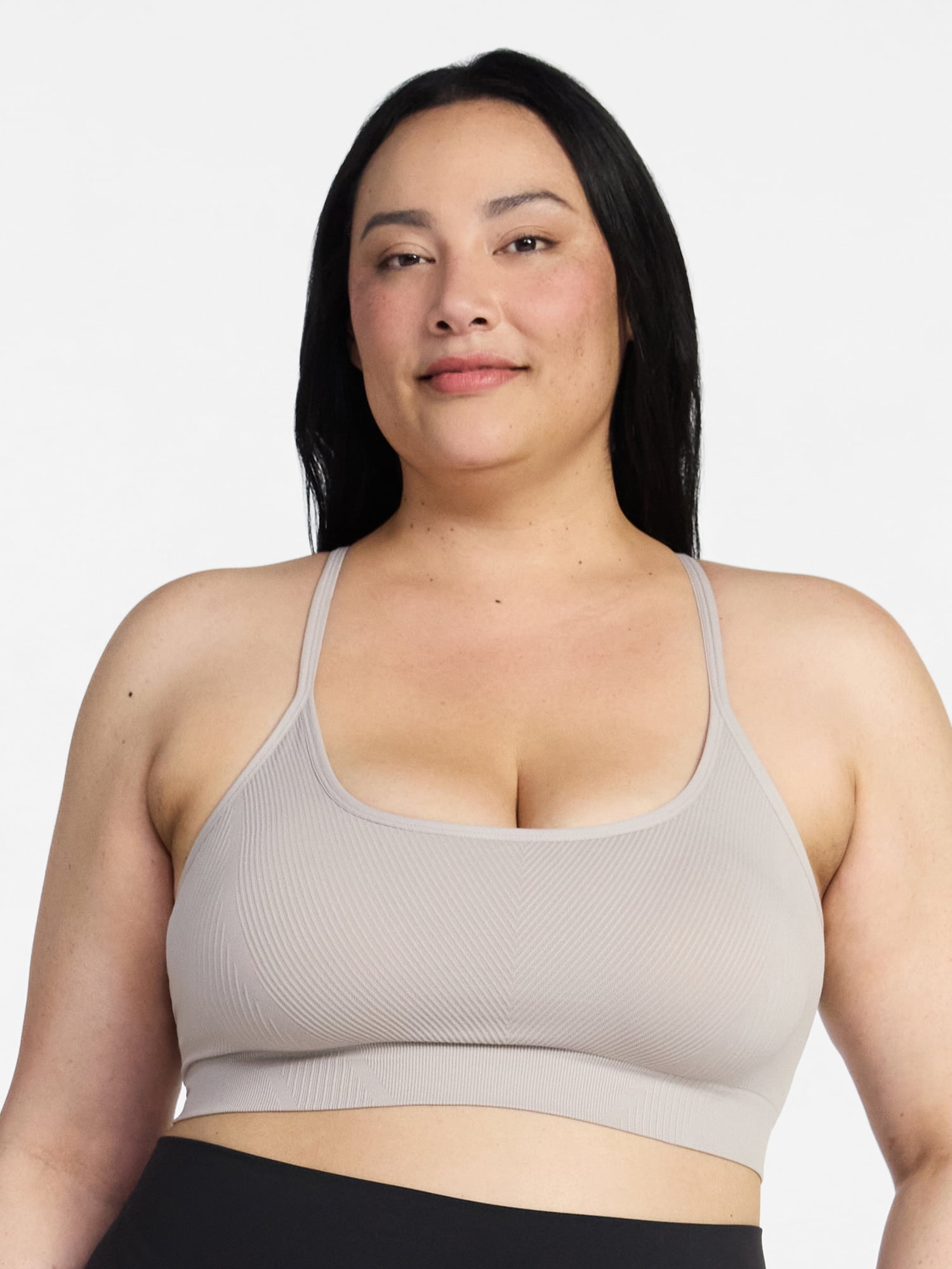 Avia Women's Low Support Seamless Textured Cami Sports Bra, Sizes XS-XXXL