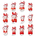 thumbnail image 4 of Rabbit Plush Toy For Kids Creative Mascot Doll For Home Decor New Year Gift, 4 of 13