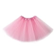 thumbnail image 2 of Girl Tutu Skirt 5-Layered Tulle Skirts for Little Girls Fluffy Ballet Dress Up for Party Halloween Costume Pink, 2 of 9