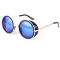 thumbnail image 1 of Studio Cover Metal Frame Side Shield Round Fashion LARGE Sunglasses Black Retro, 1 of 5