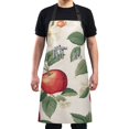 thumbnail image 4 of Yayeee Chief Kitchen Apron with Pockets for Cooking Water Resistant Unisex Adjustable Neck Strap, Apples Flower Pattern, 4 of 7
