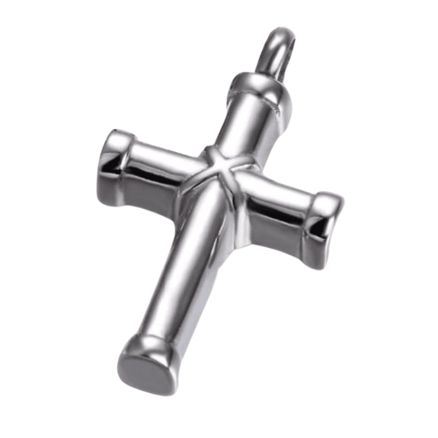 Ice City Stainless Steel Cross Jewelry For Ashes Urn Necklace Keepsake