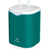 RAPOBRIX 2L Small Cool Mist Humidifier for Bedroom - Portable USB Quiet Ultrasonic with 2 Mist Modes & Colorful Lights
