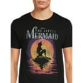 thumbnail image 3 of Disney Little Mermaid Sunset Ariel, Men's Graphic Crew Neck Short Sleeve T-Shirt, Size S-3XL (Men's & Big Men's), 3 of 4