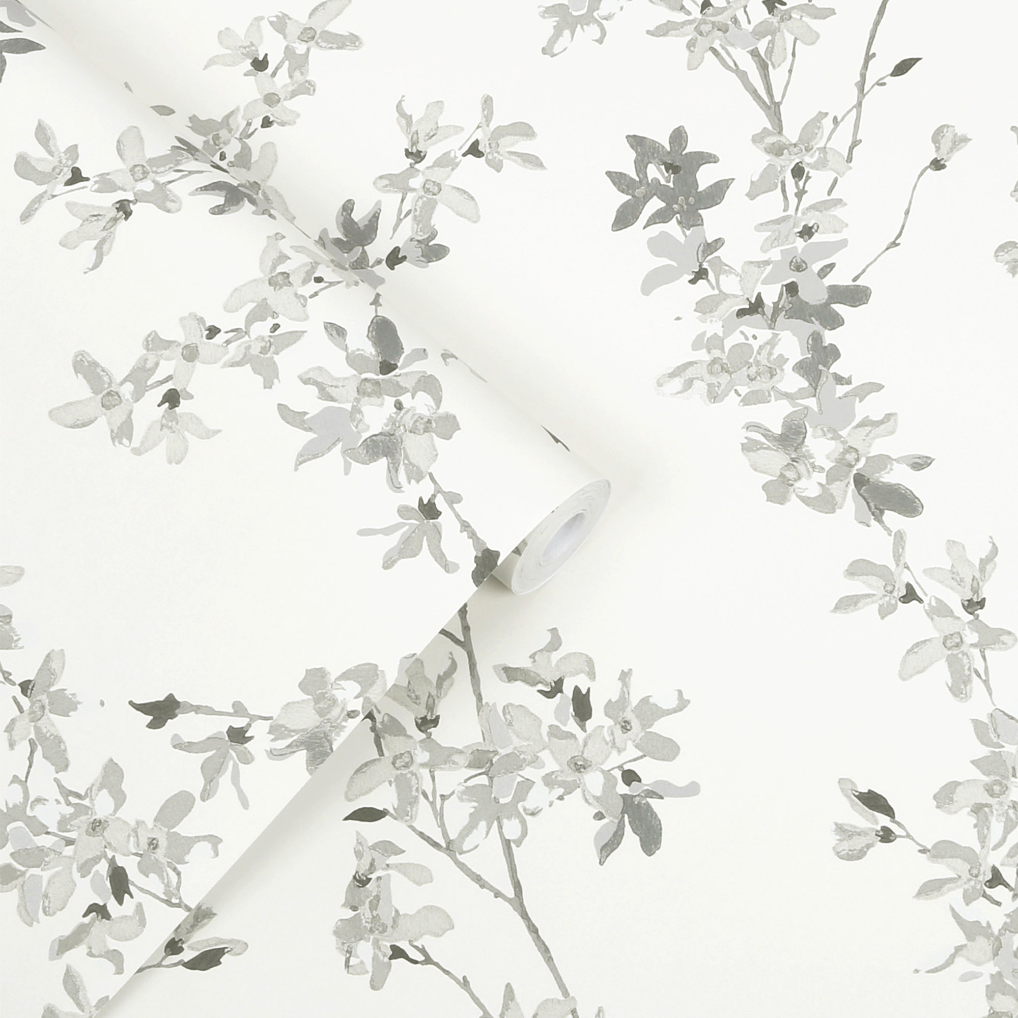 Laura Ashley Elderwood Steel Wallpaper