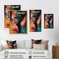 thumbnail image 4 of Designart Woman Face With Flowers In Hair III Canvas Wall Art, 4 of 5