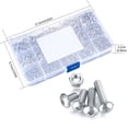 thumbnail image 4 of Kit de fijación completo, tornillos de cabeza hueca de acero inoxidable, variantes M3 M4 M5, ideales para las industrias mecánicas y de comunicaciones, cabeza plana avellanada para un acabado elegante, 4 of 5