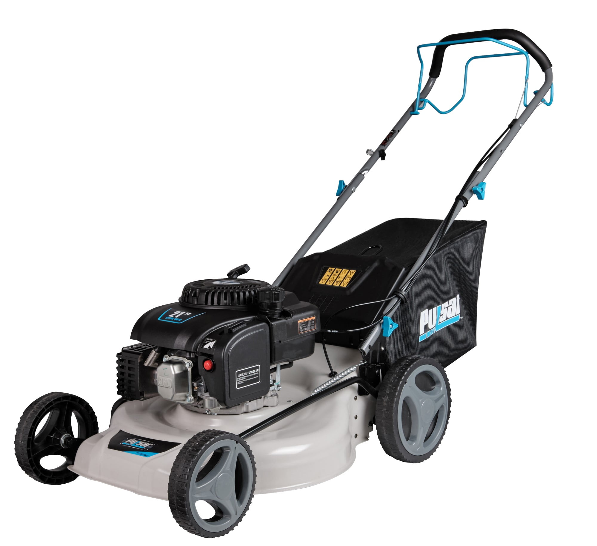 Pulsar 21" Self-Propelled Gas Lawn Mower, 200cc 4-Stroke OHV Engine, 3-in-1 Cutting System
