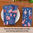 thumbnail image 4 of Iauyy Satin Napkins Set of 1- Usa Flag Balloon DIY Printing Decoration Cloth Napkin- Easy Care for Home/Party, 4 of 8