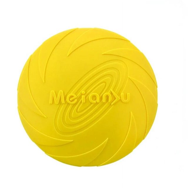 15/18/22cm Fashion Dog Toy Flying Discs Pet Dogs Silicone Game Trainning Interactive Puppy Toys Puppy Pet Supplies ShopWise Round