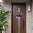 thumbnail image 7 of kladzum Welcome Sign for Front Door 4th of July Independence Day Decor Patriotic Wood for Memorial Day Decoration Floral Door Outdoor Farm Porch 4Th of July Welcome Sign on Clearance, 7 of 7