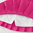 thumbnail image 5 of Ynynloco Girls Casual Mini High Waist Stretchy Flared Pleated Skater School Uniform Skirts, 5 of 7