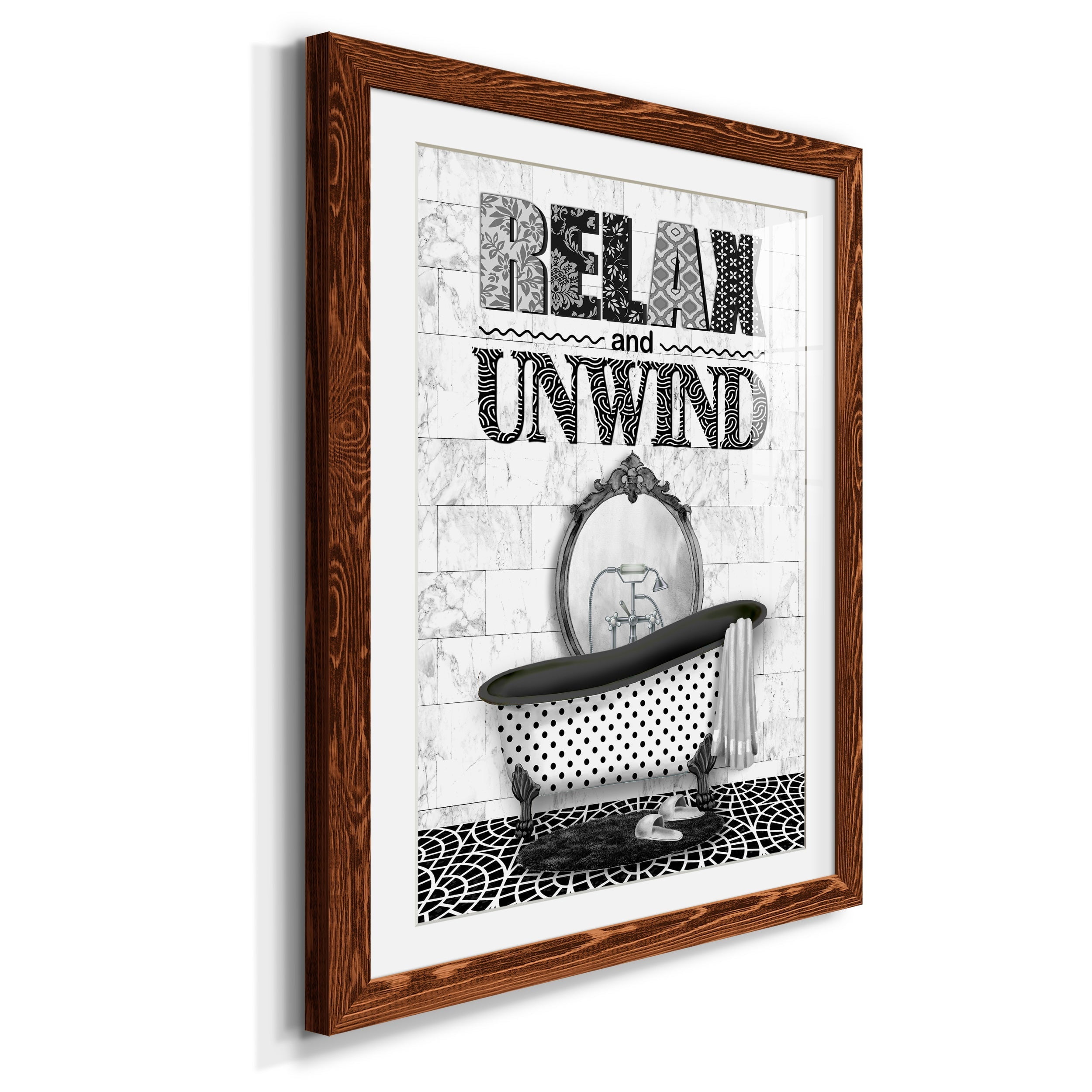 Relax and Unwind - Premium Framed Print - Distressed Barnwood Frame - Ready to Hang