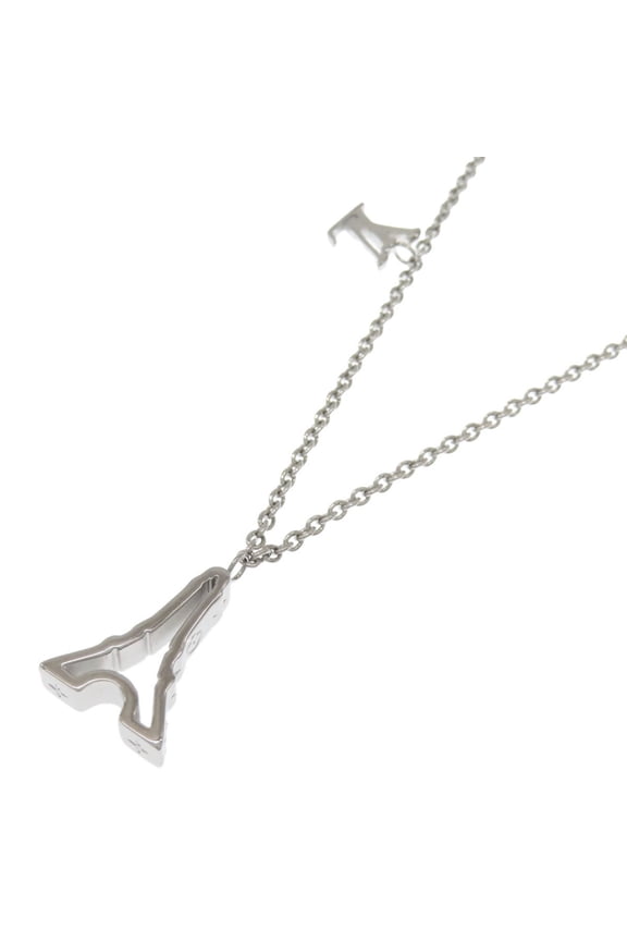 Pre-Owned Louis Vuitton M00523 Pendant LV & Paris Eiffel Tower Necklace Metal Women's LOUIS...