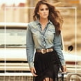 thumbnail image 4 of WHIPPY Women Western Belt for Jeans Dresses Cowgirl Cowboy Leather Belt with Gold Buckle, 4 of 7