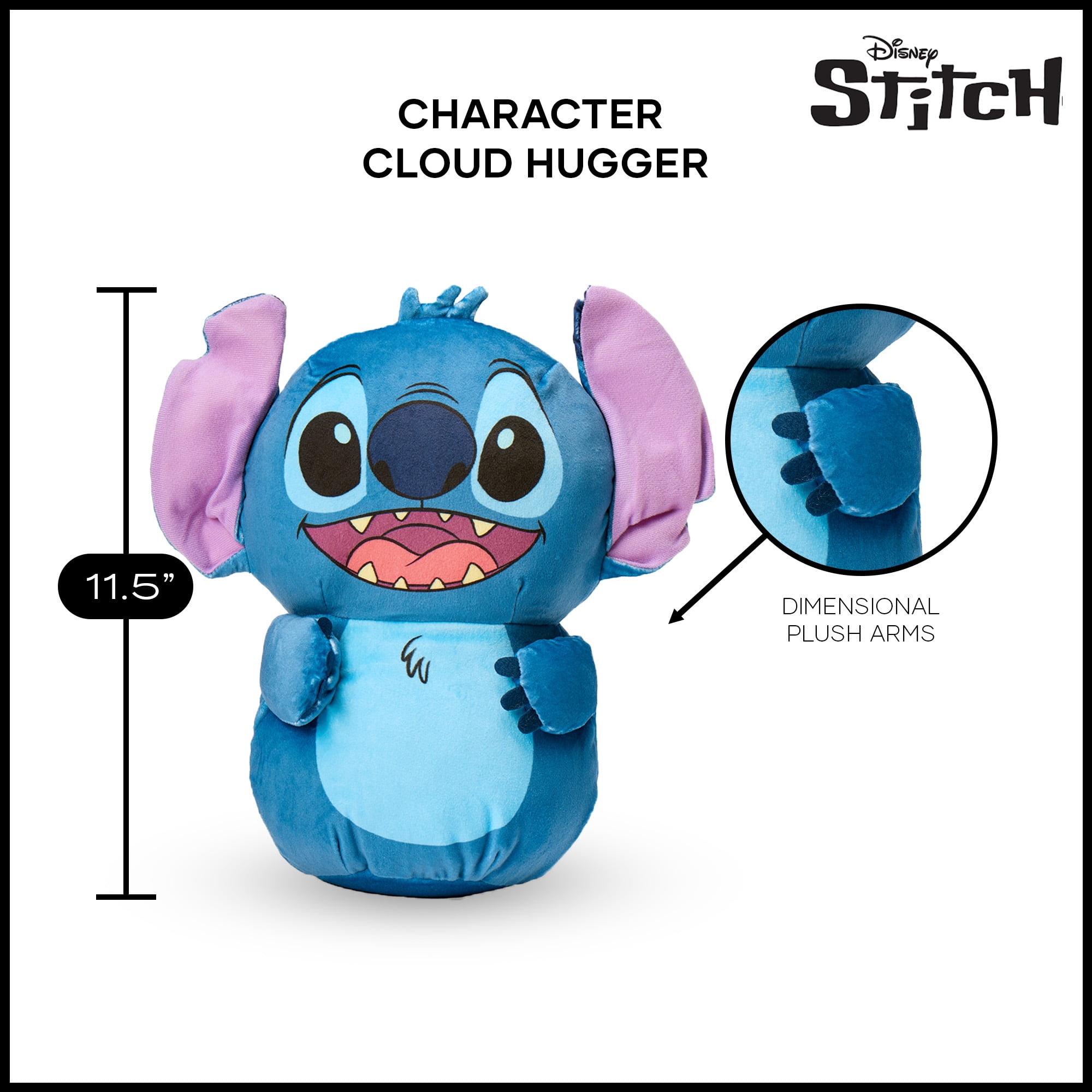 Disney Stitch Cloud Hugger PiIlow 11.5 Inches