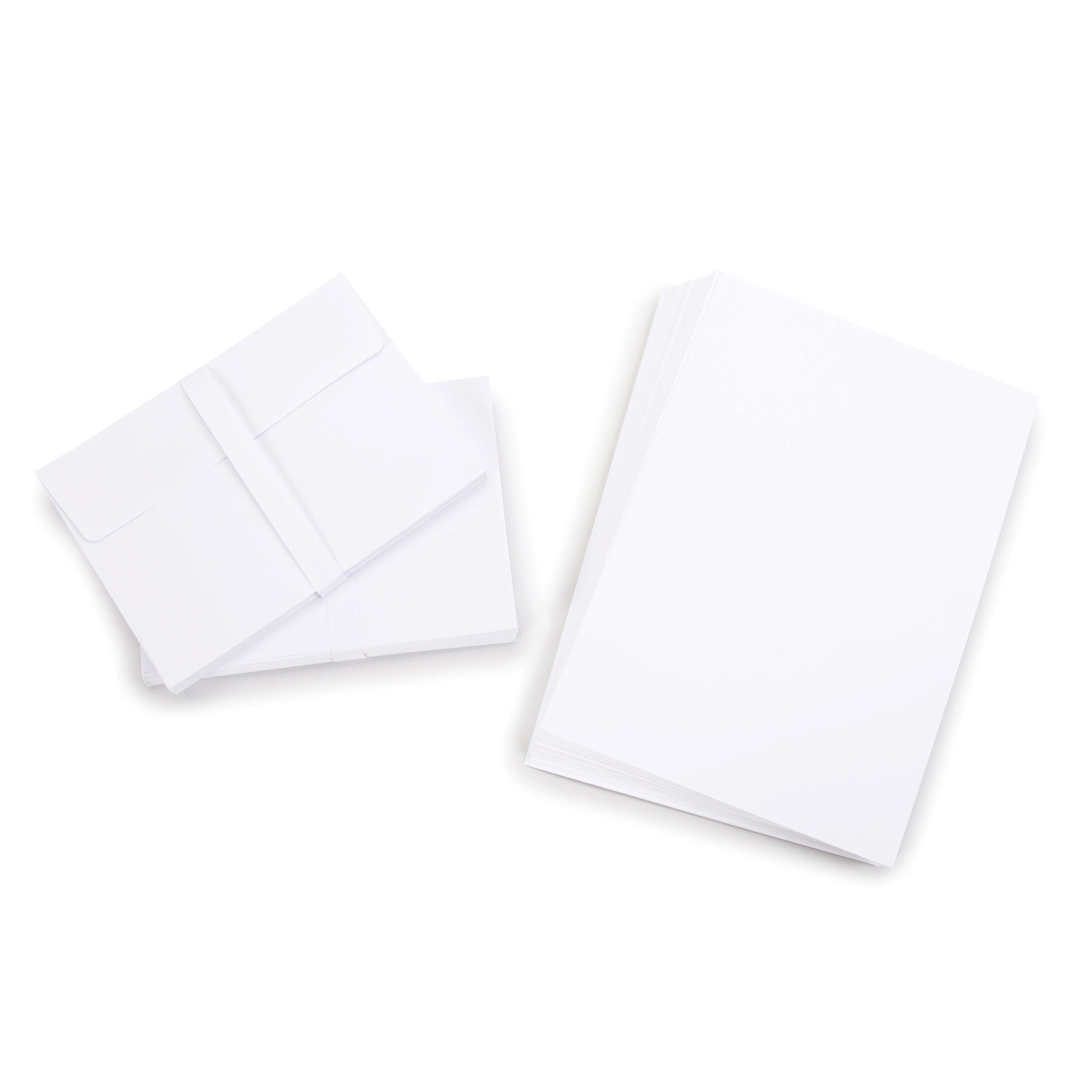 scored 50 cardsenvelopes 5X7 premium heavy weight cardstock paper crafting Darice blank cards and envelope set,white card making