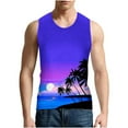 thumbnail image 4 of DDAPJ pyju Men's Tank Tops Graphic Beach,Palm Tree Tanks Tops for Mens Cool Printed Graphic Sleeveless Tank Top Muscle Shirt for Workout Gym Jogging, 4 of 5