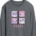 thumbnail image 3 of Disney - Lilo & Stitch - All The Expressions Of Angel - Men's Long Sleeve T-Shirt, 3 of 5