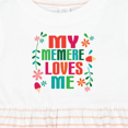 thumbnail image 4 of Inktastic My Memere Loves Me Girls Girls Baby Dress, 4 of 5