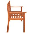 thumbnail image 5 of vidaXL Outdoor Patio Bench Loveseat Chair with Cushion Solid Wood Eucalyptus, 5 of 10