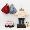 thumbnail image 3 of Generic Toddler Winer Coat Jacket Warm Baby Winter Coats Kids Outerwear Boys Girls for Holiday Winter Party Christmas（5-6 Years Red）, 3 of 4