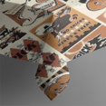 thumbnail image 3 of Vintage Halloween Poster Pattern Rectangle Tablecloth 60"x84",Waterproof Polyester Rectangle Table Cloth, Wipeable Spillproof Polyester Tablecloth for Dining, Camping, Indoor and Outdoor, 3 of 5