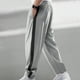 thumbnail image 1 of Pantalones largos de moda para hombre, deportivos, casuales, con botones anchos, holgados, de pierna recta, de algodón, 1 of 9