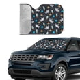 thumbnail image 3 of Kdxio Space Print Front Windshield Sun Shade,Folding Auto Sunshade for Car Truck SUV-, 3 of 7