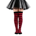 thumbnail image 2 of Huanglei Kids Over The Knee Striped Socks For Little Soft Ribbed Crew 6 To 12 (), 2 of 5