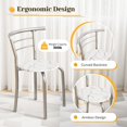thumbnail image 5 of Lacoo 3-Piece Small Dining set, Table and Chair Set for 2 ,for Living Room, Dining Room, Kitchen, Marble & Sliver, 5 of 7