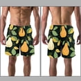 thumbnail image 3 of luoweisi Men's Beach Shorts Quick Dry Swim Trunks with Mesh Lining Pear L, 3 of 5