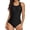 swimsuit 43#Black, variant on WAYUTE One Piece Swimsuit Women Solid Color High Elastic Backless Quick Drying Tummy Control Swimming Surfing Bathing Suit