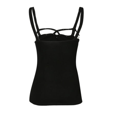 Beaded Lace Top - ZEDWELL Women Lace Sexy Versatile Sling Sleeveless Beaded Comfortable Camisole Tops V-neck Strap Slim Summer Vest