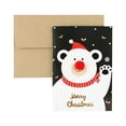 thumbnail image 1 of LSLJS Vintage Kraft Paper Christmas Greeting Card Blessing Gift Card with Envelope, Home Accessories, 1 of 9