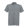 thumbnail image 3 of DcoolMoogl Men's Casual Loose Linen Short Sleeve Shirt Turndown Collar Button Down T-Shirt, 3 of 6