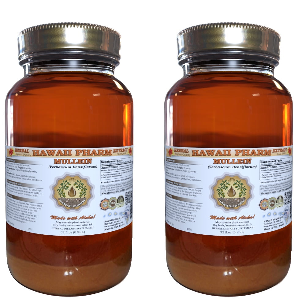 Mullein (Verbascum Densiflorum) Tincture, Organic Dried Leaves Liquid