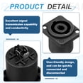 thumbnail image 3 of 5pcs 4 Pole Speaker Jack Twist Lock,1 Inch XLR Speaker Panel Mount,Black, 3 of 7