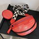 thumbnail image 3 of Bolsa De Pecho Bolsa de pecho con patrón de cocodrilo, Bolsa de hombro con cadena y correa ancha tejida para el trabajo (rojo) Tmvgtek Para Estrenar, 3 of 8