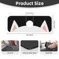 thumbnail image 2 of Pofeuu Cat Meow Print Splash Guard for Sink Faucet Sink Gadgets-Splash Guard Behind Faucet Drip Catcher for Kitchen, Bathroom,Sink Mat, 2 of 7