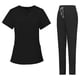 thumbnail image 3 of Conjunto De Uniforme Médico Para Mujer Strade Fareast Limited Ropa De Trabajo Negro S, 3 of 8